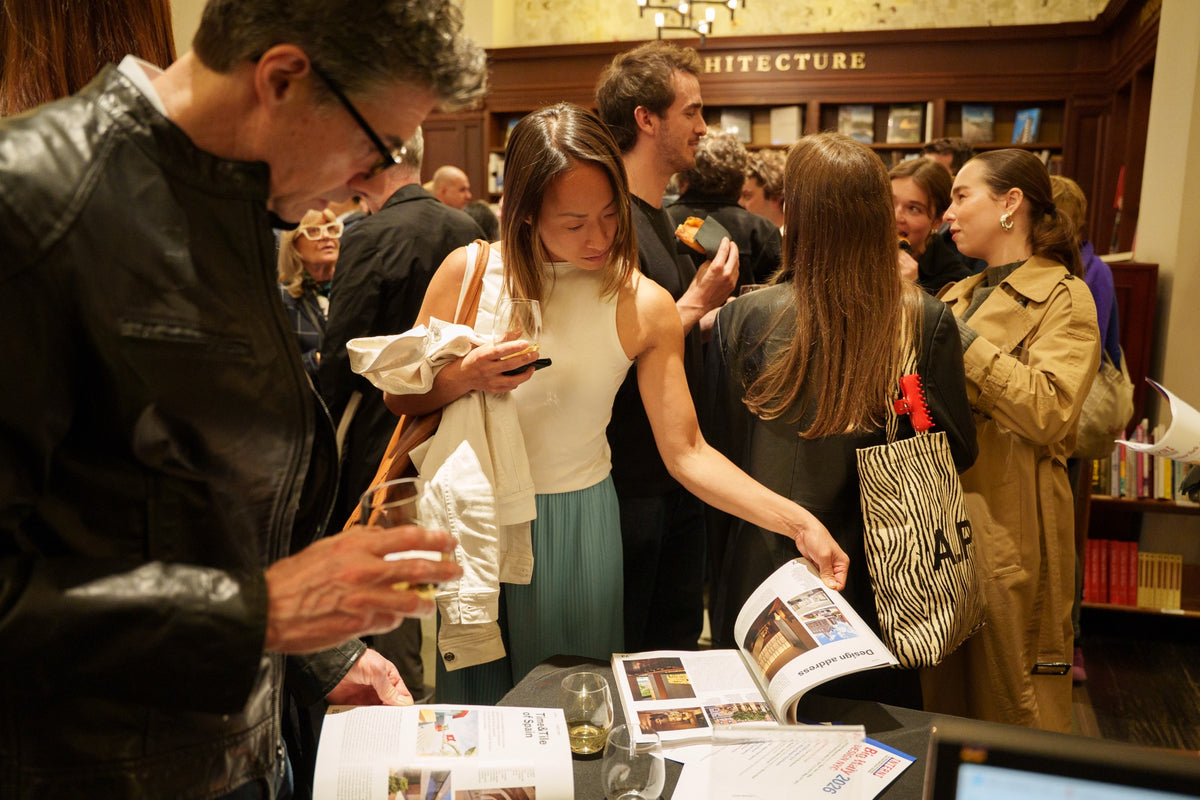 Guests at the Rizzoli Bookstore