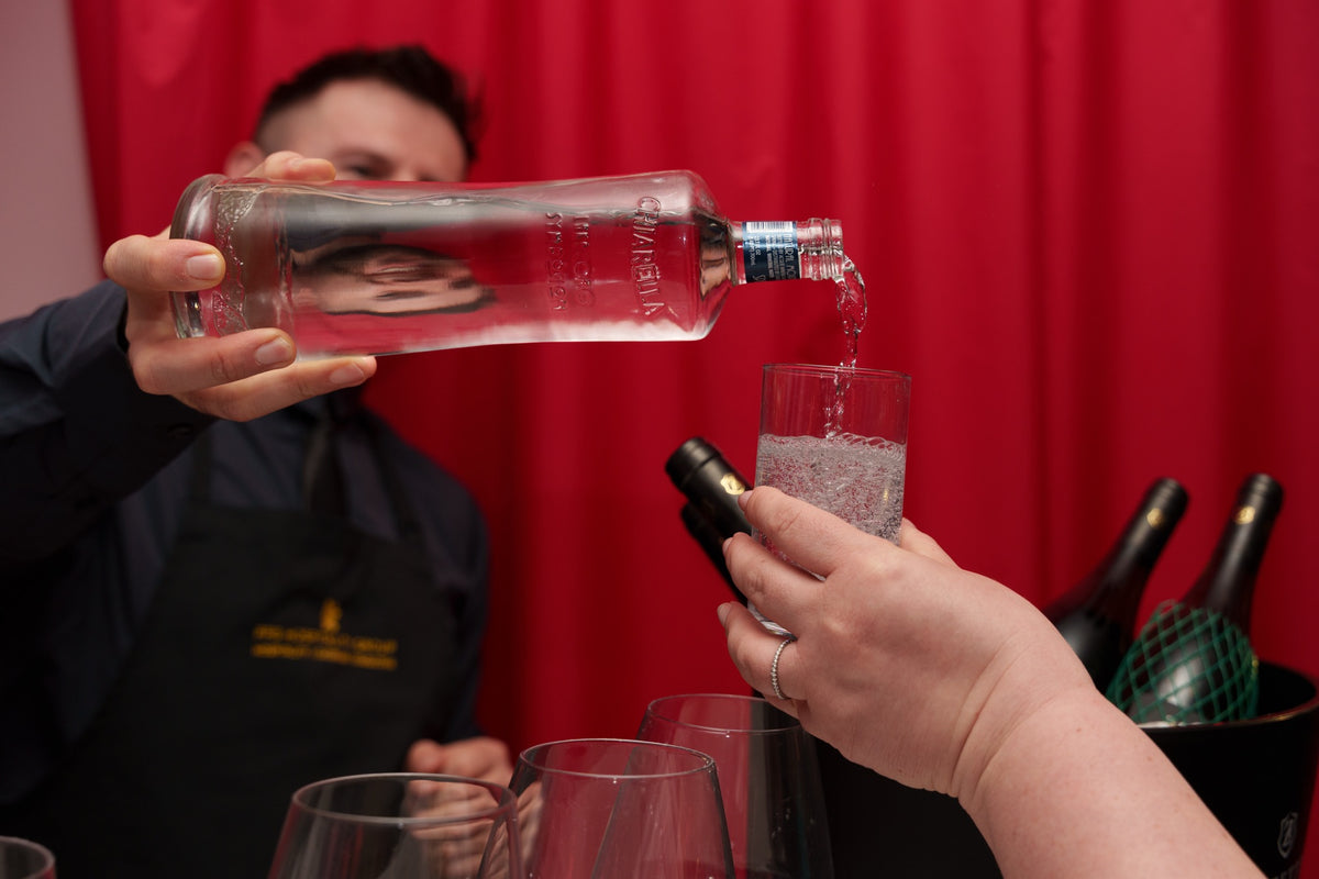 Pouring at the Interni Italia evening